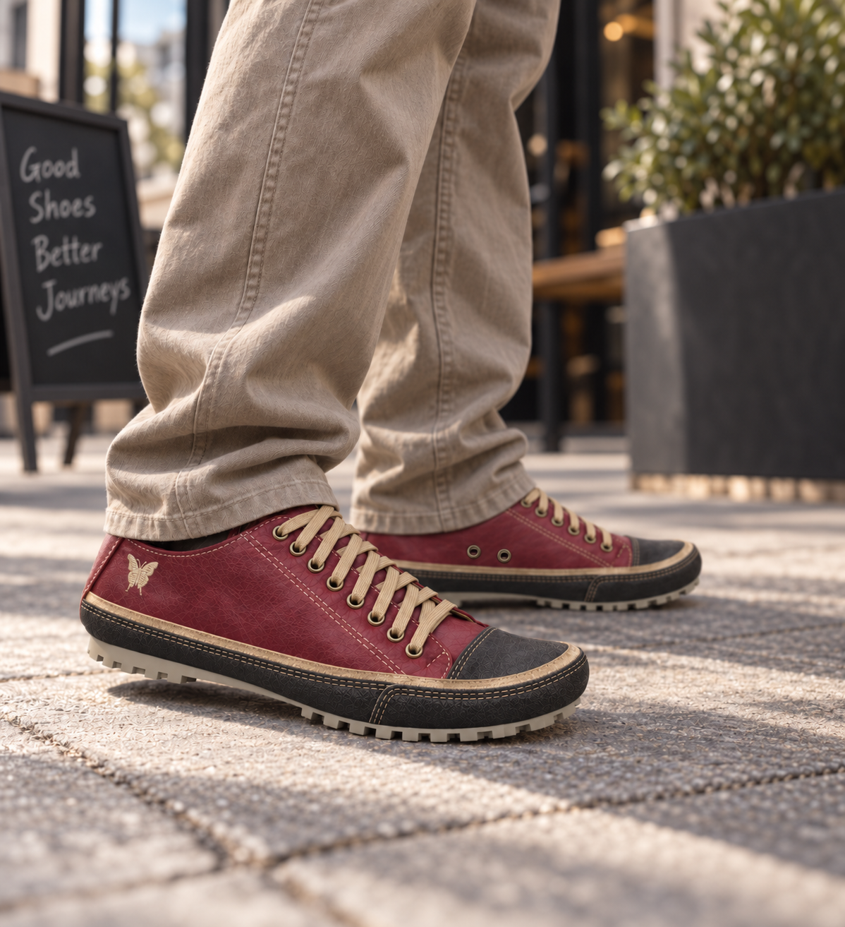 Zapatilla Rolling Bordó